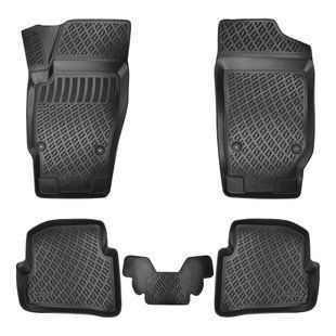 Коврики в салон для Volkswagen Polo 5 2009-2017, хэтчбек, Rizline S-3915 фото