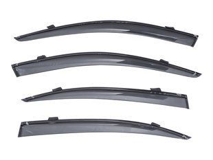 Вітровики вікон (дефлектори) SUN VISORS з декоративною вставкою HYUNDAI ELANTRA 2017- KL-1684 BLK фото