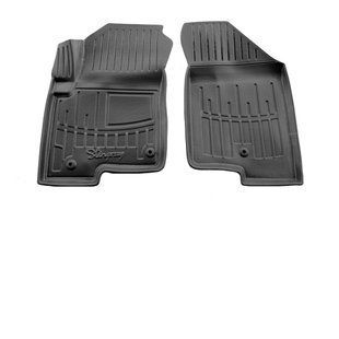Передні 3D килимки для Jeep Patriot (2007-2016) (дві кліпси на водійському) 5046092 фото