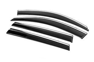 Вітровики з хромованим молдингом Niken Luxury (4 шт, Long). Toyota Rav 4 2006-2013 рр. btyrv0923-w/s фото