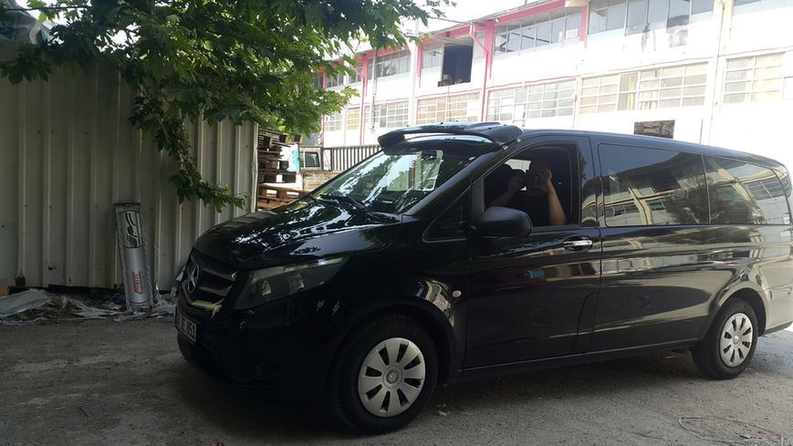 Козирьок на лобове скло (чорний глянець, 5мм). Mercedes Vito/V-class W447 2014- рр. 5483g049 фото