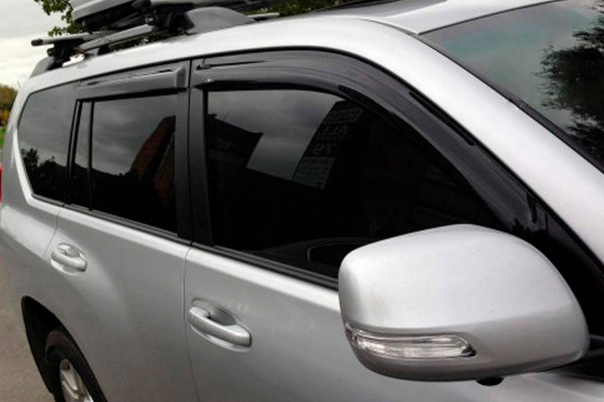 Вітровики 8 см (4 шт, HIC). Toyota Land Cruiser Prado 150 2009-2023 рр. t103 фото