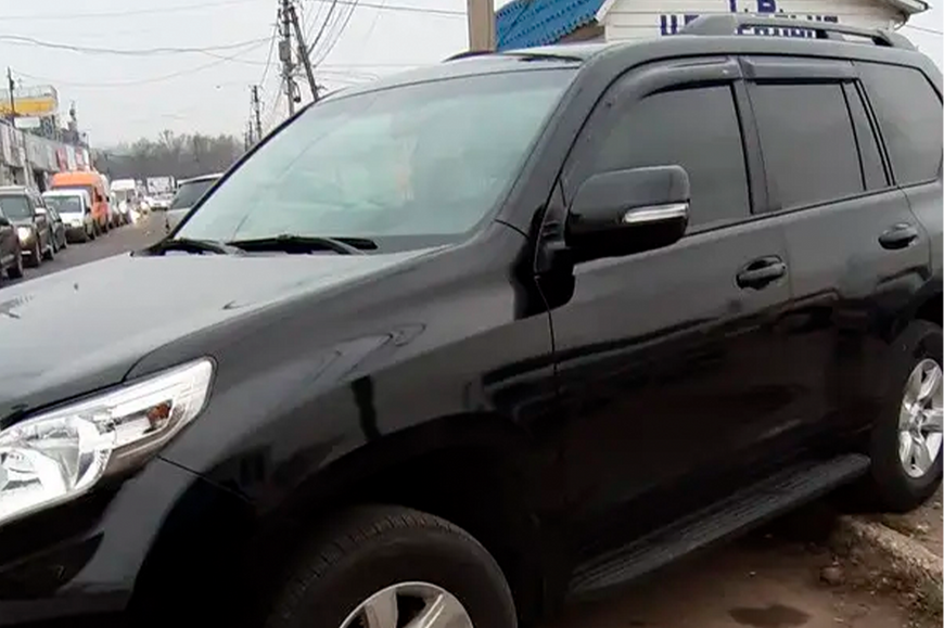 Вітровики 8 см (4 шт, HIC). Toyota Land Cruiser Prado 150 2009-2023 рр. t103 фото