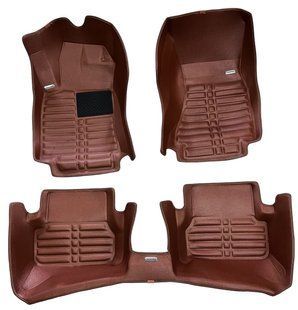 Автомобільні килимки SKOPA Audi A6 С7 2011-2017 коричневий Словаччина KM-129 brown KM-129 brown фото