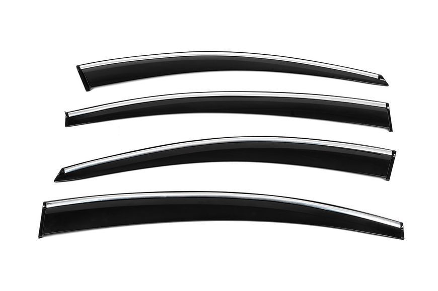 Вітровики з хромованим молдингом (4 шт., Sunplex Chrome). Chevrolet Cruze 2009-2015 рр. plus1003001 фото