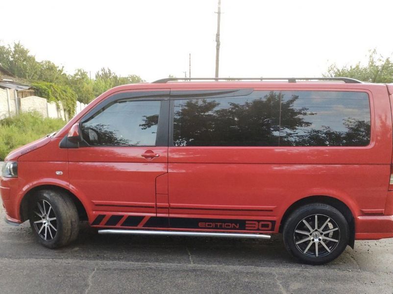 Ветровики на окна (4 шт., Sunplex Sport). Volkswagen T6 2015-2024 гг. sp-s-18 фото