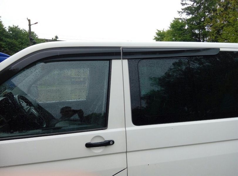 Ветровики на окна (4 шт., Sunplex Sport). Volkswagen T6 2015-2024 гг. sp-s-18 фото