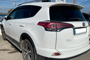 Ветровики на окна (4 шт, HIC). Toyota Rav 4 2013-2018 гг. t119 фото