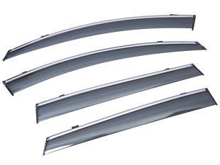 Дефлекторы окон (ветровики) SUN VISORS с хромом MAZDA CX-9 2006-2015 KL-1307 фото