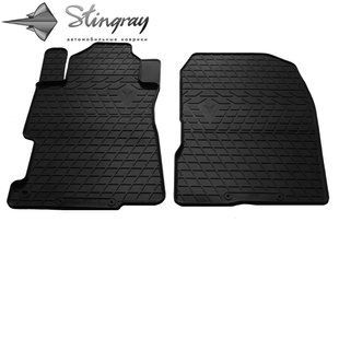 Передні автомобильные Гумові Килимки (2 шт) для Honda Civic sedan (4d) (2000-2005) Хонда 1008182 фото