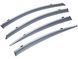 Вітровики вікон (дефлектори) SUN VISORS з хромом Mazda 3 седан 2008-2014 KL-1134 BLK фото 1