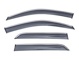Вітровики вікон (дефлектори) SUN VISORS з хромом Mercedes ML W166 2011-2017 KL-1303-1 фото