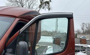 Вітровики (2 шт, EuroCap, Chrome). Volkswagen Crafter 2006-2016 рр. 45550206-020017-20010101 фото