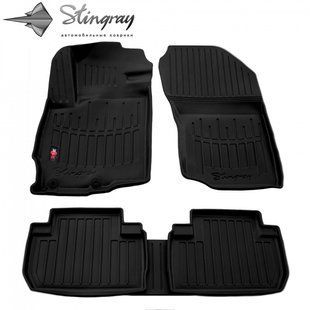 Комплект 3D ковриков в салон автомобиля Mitsubishi Outlander XL (2006-2012) Мицубиси 5013015 фото