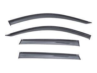 Вітровики вікон (дефлектори) SUN VISORS з декоративною вставкою PEUGEOT 3008 2016- KL-2103-1 BLK фото
