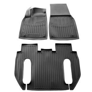Комплект 3D килимків із 3 штук на Tesla Model X Plaid (2022-...) Тесла 5050113 фото