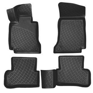 Коврики в салон для Mercedes C-Class W205 2014-2021, Rizline S-2024 фото