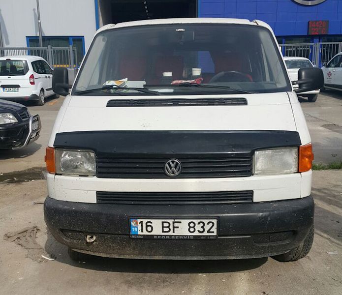 Дефлектор капота (прямые фары) (EuroCap V2). Volkswagen T4 Caravelle/Multivan 1990&ndash;2003 гг. 8078k071es фото