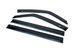 Ветровики на окна (4 шт, HIC). Mitsubishi Pajero Wagon IV 2006-2021 гг. m32 фото 12