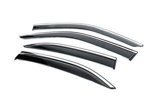 Вітровики з хромованим молдингом Niken Luxury (4 шт).Mercedes E-сlass W210 1995-2002 гг. bbzec9502-w/s фото