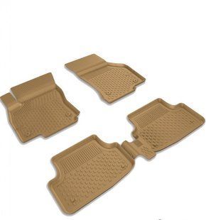 Коврики в салон для Skoda Octavia A5 2004-2013,бежевые Sahler SK-10 BEIGE фото