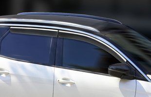 Вітровики з хромованим молдингом (4 шт., Sunplex Chrome). Peugeot 3008 2016-2023 рр. plus1019001 фото