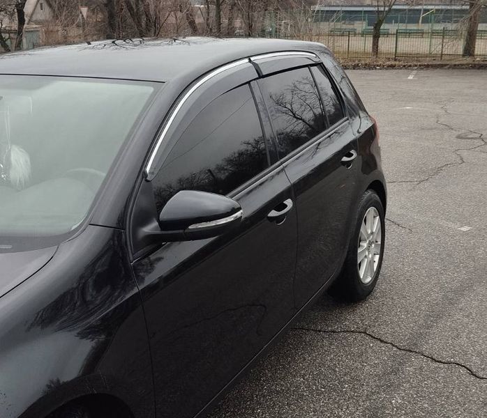 Вітровики з хромованим молдингом (4 шт., Sunplex Chrome). Volkswagen Golf 5 2003-2009 рр. plus1026002 фото