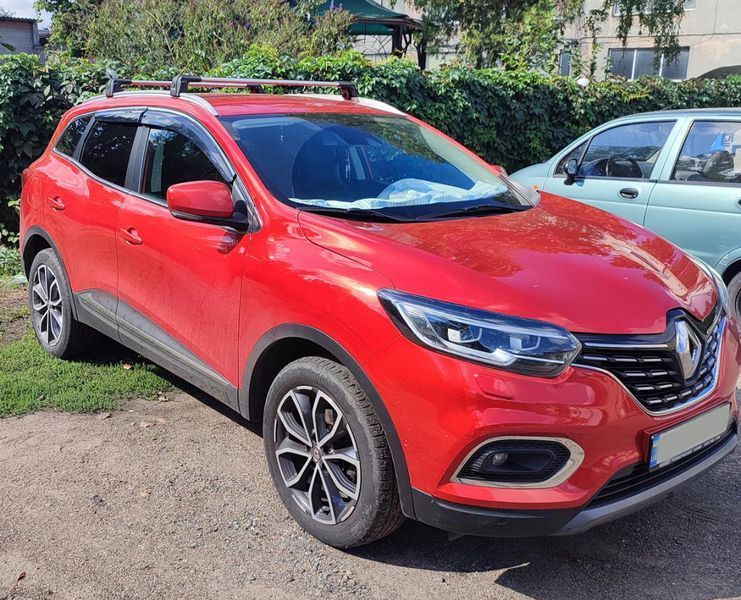 Ветровики с хромированным молдингом (4 шт., Sunplex Chrome). Renault Kadjar 2015-2022 гг. plus1020001 фото