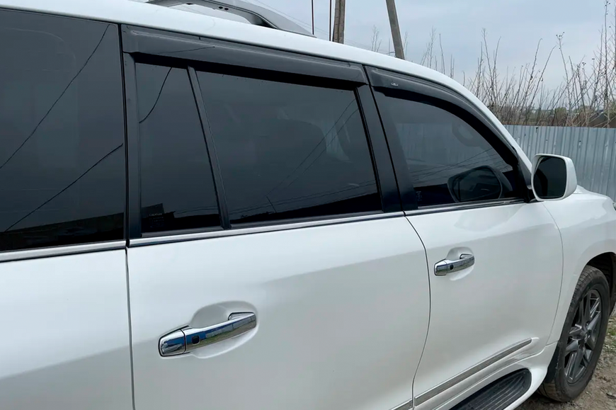 Ветровики 8см (4 шт, HIC). Toyota Land Cruiser 200 2007-2021 гг. t58 фото