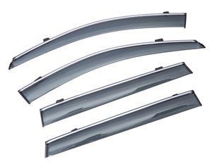Дефлектори вікон (вітровики) SUN VISORS з металевою вставкою Toyota RAV-4 2019- DM-40 METAL DM-40 METAL фото