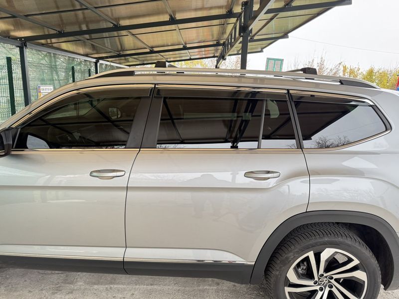 Ветровики с хромированным молдингом Niken Luxury (6 шт). Volkswagen Atlas (Terramont) 2016- гг. bvwtm1723-w/s фото