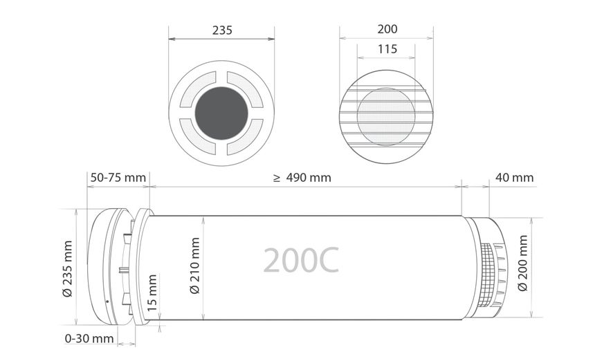 Рекуператор  PRANA 200C ECO ENERGY M2023 PRANA 200С + фото