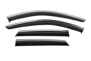 Вітровики з хромованим молдингом Niken Luxury (4 шт). Mercedes ML W164 2005-2011 рр. bbzml0521-w/s фото