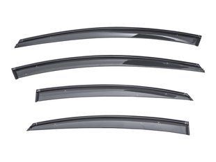 Вітровики вікон (дефлектори) SUN VISORS з декоративною вставкою Hyundai ELANTRA 2011-2016 KL-1230 BLK фото