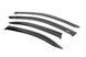 Вітровики з чорним молдингом Niken Luxury (4 шт).Mercedes C-class W204 2007-2015 гг. 069mb060201 фото 2