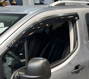 Вітровики з хромованим молдингом (2 шт, Niken). Peugeot Partner/Rifter 2019- рр. 047ct250201 фото